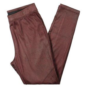 Free People Womens Red Faux Suede Leggings | 26